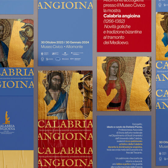 Progettazione grafica per mostra Calabria Angioina